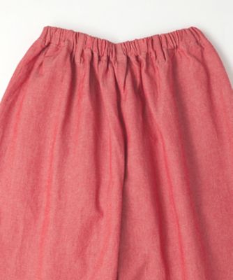 マオパンツ・プラム　コットンツイルのきれいカラーボトム　１４３４３４３ー５４