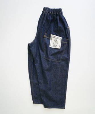 BASCO nest/バスコ　マオパンツ　ドット柄ジャガードデニム【MIX生成】 BASCO nest/バスコ マオパンツ ドット柄ジャガードデニム【MIX生成