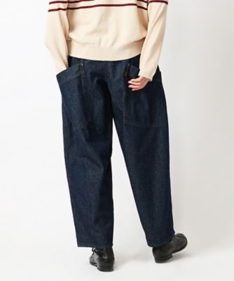 マオパンツロング・16 細コーデュロイ素材のバックポケットパンツ