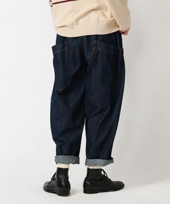 BASCO　マオパンツ　インジゴ　ロング マオパンツロングデニム・10オンス 人気定番バックポケットパンツ