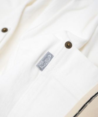 【定価2.5万】マオパンツ・ホワイト　人気のホワイトデニムバックポケットパンツ 再入荷】マオパンツ・ホワイト 人気のホワイトデニムバック