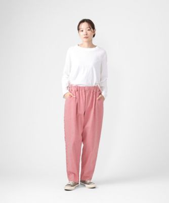 マオパンツロング 赤ヒッコリー 後ろビッグポケットパンツ