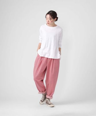 マオパンツロング 赤ヒッコリー 後ろビッグポケットパンツ