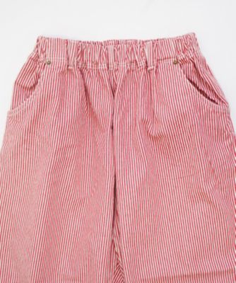 マオパンツロング 赤ヒッコリー 後ろビッグポケットパンツ