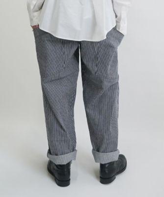 マオパンツロングヒッコリー ロング丈の後ろビッグポケット