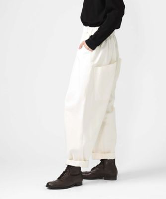 マオパンツロングチノ／ロング丈 人気の定番チノ素材バックポケット