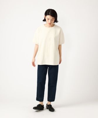 アルマパンツデニム　すっきりシルエットのテーパードパンツ　１４５５０４１ー４