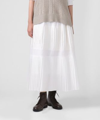 ＜BASCO (Women/大きいサイズ)＞テディスカート　プリーツのティアードスカート　１５０２５６１ー１０