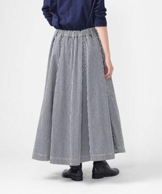 サキスカート・R 8オンスヒッコリー素材のフレアスカート