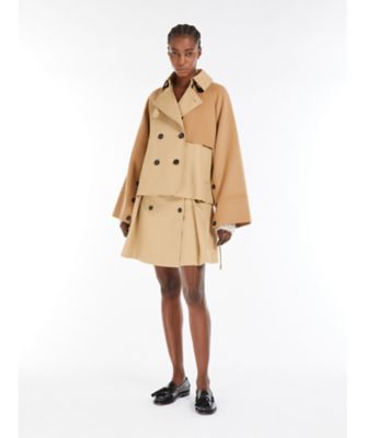 ＜Weekend Max Mara (Women) ＞テクニカル　ギャバジンダブルブレストトレンチコート　１５０８１０４５１