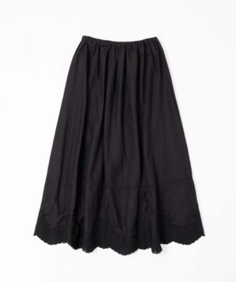 ペチスカートB カットワーク刺繍レースのインナースカート