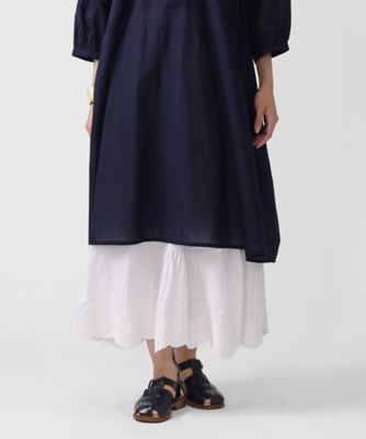 ペチスカートB カットワーク刺繍レースのインナースカート