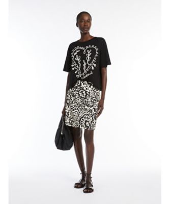 ＜Weekend Max Mara (Women) ＞プリントコットンショートスカート　１５１０１０５５２