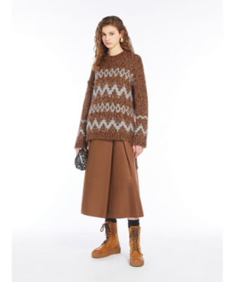 ＜Weekend Max Mara (Women) ＞テクニカル　ツイル　ラップ　スカート　１５１０６０８４２