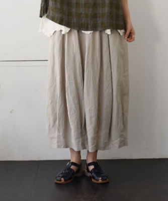 クルトスカート ｓ 裾タックのコクーンスカート麻 三越伊勢丹オンラインストア 公式