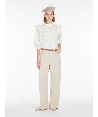 Weekend Max Mara (Women) /ウィークエンド マックスマーラ コットン　ドリル　ワイド　パンツ　１５１３１０１５１