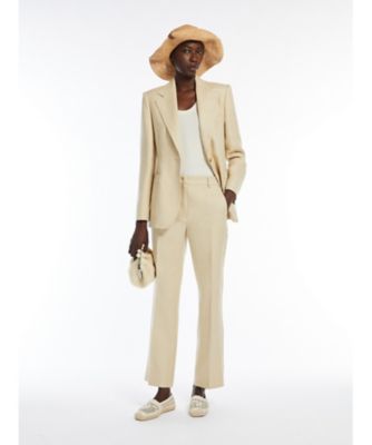 ＜Weekend Max Mara (Women) ＞コットン＆リネンパンツ　１５１３１１４５２