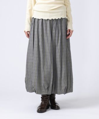 ＜BASCO (Women/大きいサイズ)＞トレズスカート・グレン　オリジナルグレンチェックのコクーンシルエット　１５２３６５３－５４