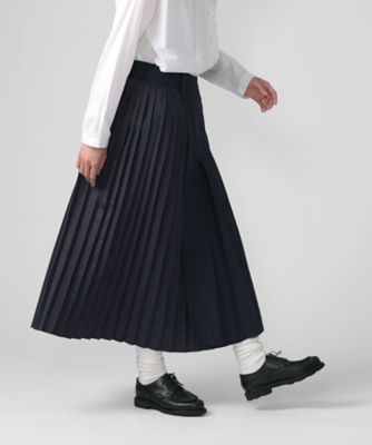 カホリンスカート 異素材切替プリーツスカート 1525063ー10