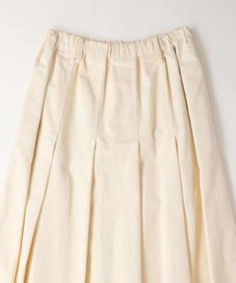 カッサスカート・18 綾地コットンのタックスカート 1531143  