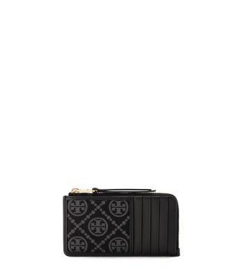 ＜三越伊勢丹/公式＞ TORY BURCH/トリー バーチ Tモノグラム ジップカードケース Black (001) パスケース・IDホルダー【三越伊勢丹/公式】