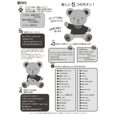 おしゃべりベア　１６－１６６３－６８９