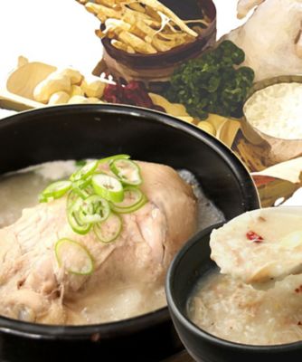 ＜博多大東園＞サムゲタン丸鶏とお粥セット