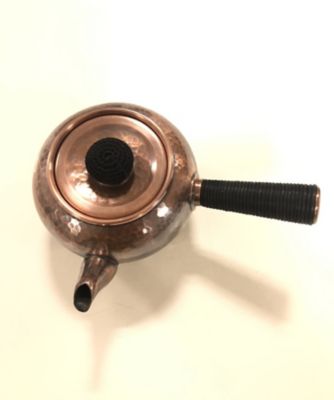 【受注商品】銅製急須丸型（中）　丸つち目