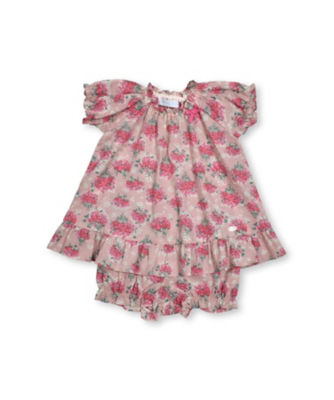 ＜Tartine et Chocolat (Baby&Kids) ＞ミラクルウェーブフラワープリントブルマ付きワンピース
