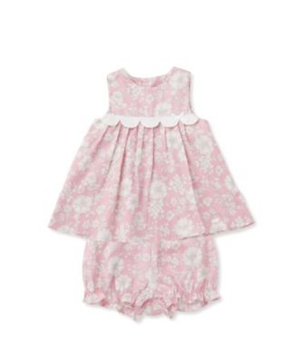 ＜Tartine et Chocolat (Baby&Kids) ＞サテンフラワープリントスカラップブルマ付ワンピース　１７０２－６６０１３