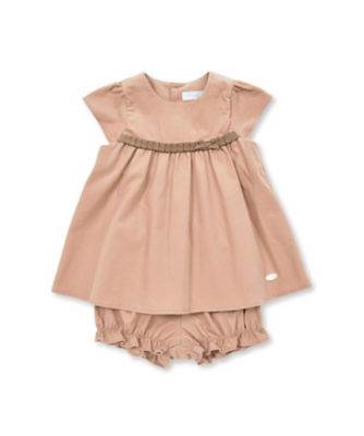 ＜Tartine et Chocolat (Baby&Kids) ＞シャツコールタックリボンブルマ付ワンピース　１７０２－６７０３６