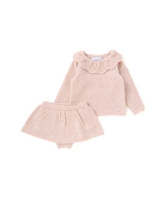 Tartine et Chocolat (Baby & Kids) /タルティーヌ・エ・ショコラ 襟柄編みニット+スカートブルマ付き ベビー 1702ー77059 ピンク ベビー用トップス【三越伊勢丹/公式】