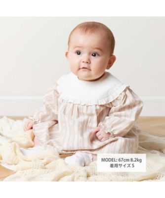ガルダストライプヨークフリルワンピース＋ブルマ 2点セット ベビー