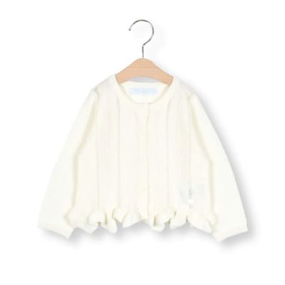 ＜Tartine et Chocolat (Baby&Kids) ＞裾フリル　カーディガン