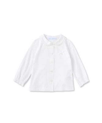 ＜Tartine et Chocolat (Baby&Kids) ＞バイオシルスムースレースブラウス　１７０６－６６０２８