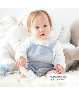 スカラップ襟レースブラウス　ベビー　１７０６－７５０１７
