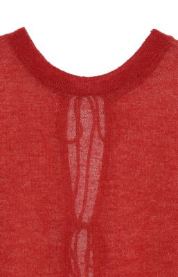 Ｗ　ＦＡＣＥ　ＳＨＥＥＲ　ＲＩＢＢＯＮ　ＫＮＩＴ　ＴＯＰＳ