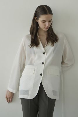 ＜CLANE (Women)＞ＭＥＳＨ　ＴＡＩＬＯＲＥＤ　ＪＡＣＫＥＴ