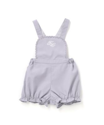 Tartine et Chocolat (Baby&Kids) /タルティーヌ・エ・ショコラ ロゴ刺しゅうレースサロペット ベビー 1717-75053