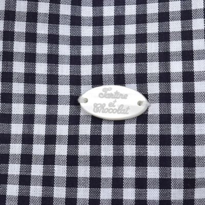 お花刺しゅうギンガムチェック　刺しゅうワンピース