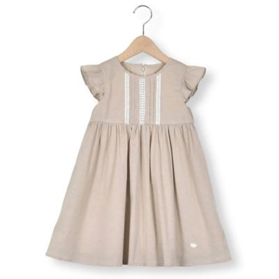 ＜Tartine et Chocolat (Baby&Kids) ＞ナイロンペーパーブライトクロス　レースワンピース