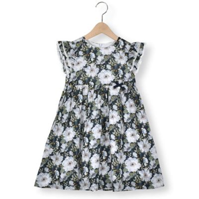 ＜Tartine et Chocolat (Baby&Kids) ＞リバティ（ＤｏｒｓｅｔＲｏｓｅ）セルロースリボン付きワンピース