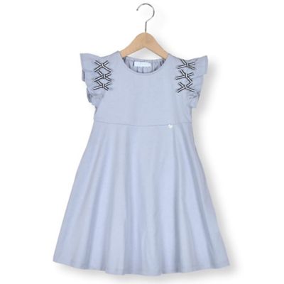 ＜Tartine et Chocolat (Baby&Kids) ＞マーセライズ天竺リボン付きワンピース