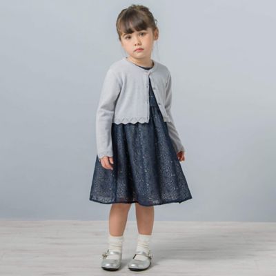 シフォンラメ刺しゅう花柄ドレス | Tartine et Chocolat (Baby&Kids 