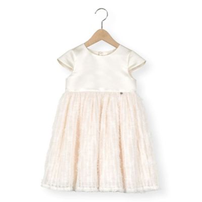 ＜Tartine et Chocolat(Baby&Kids) ＞サテンフェザーチュールワンピース　１７２１－６６０１４