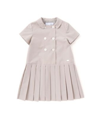Tartine et Chocolat (Baby&Kids) /タルティーヌ・エ・ショコラ ブロードマリンプリーツワンピース 1721-73528