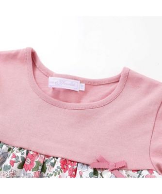 amaiaワンピース/tartine et chocolat ジャケット　発表会 リバティビエラ（DaisyMorisia）半袖切り替え