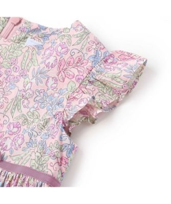 Bonpoint ワンピース 140 10a 花柄 リバティ リビー フリル Bonpoint