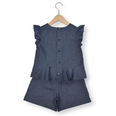 コットンデニムブラウスパンツセット | Tartine et Chocolat