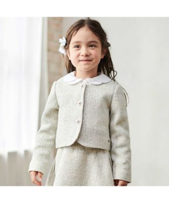 ラメ入りツイードジャケットスカートセットアップ 172280505